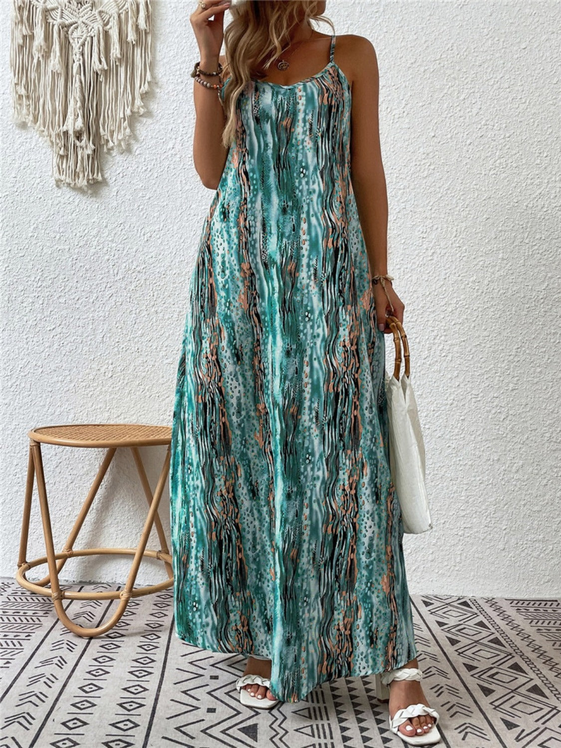 Fab & Flowy Pattern Maxi Dress Regular/Full Sizes (5 Variants)