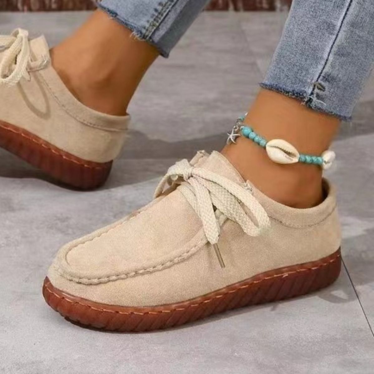 Comfortably Sueded Moccasin Style Shoes