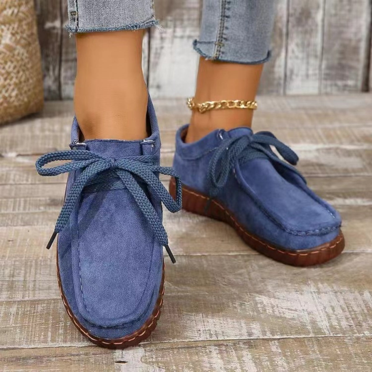 Comfortably Sueded Moccasin Style Shoes