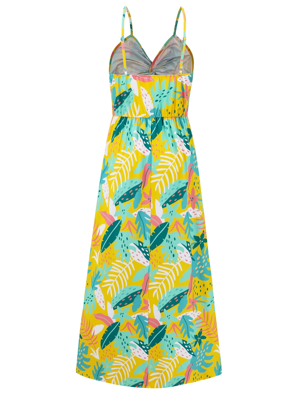 Hawaiian Print Twisted Printed V-Neck Cami Dress (8 Variants)