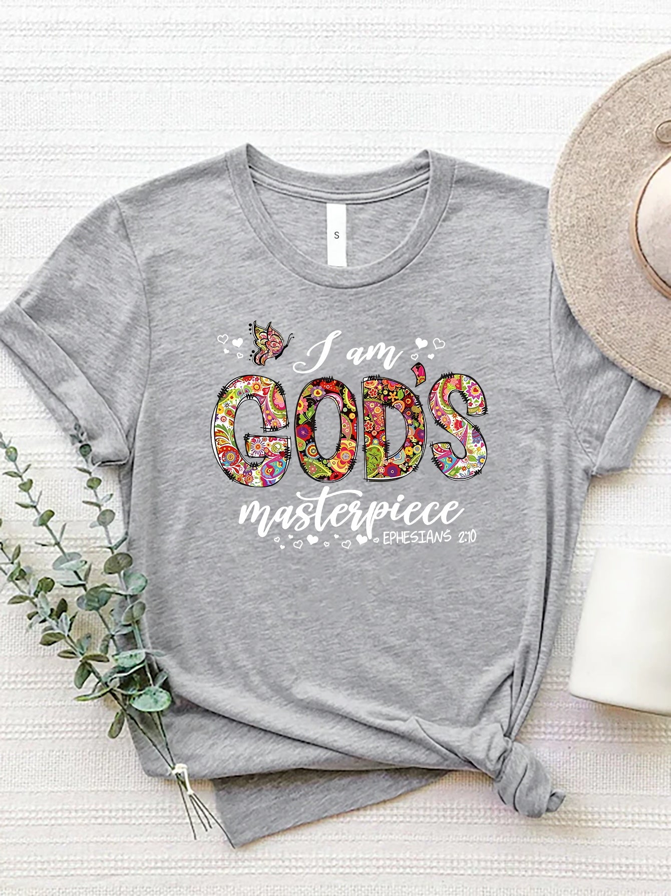 I am God's Masterpiece Graphic Short Sleeve T-Shirt (5 Variants)