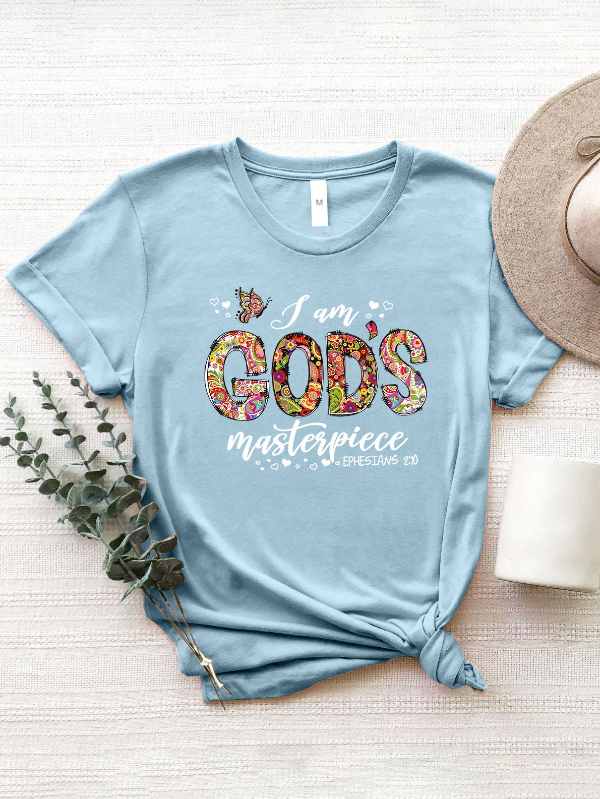 I am God's Masterpiece Graphic Short Sleeve T-Shirt (5 Variants)