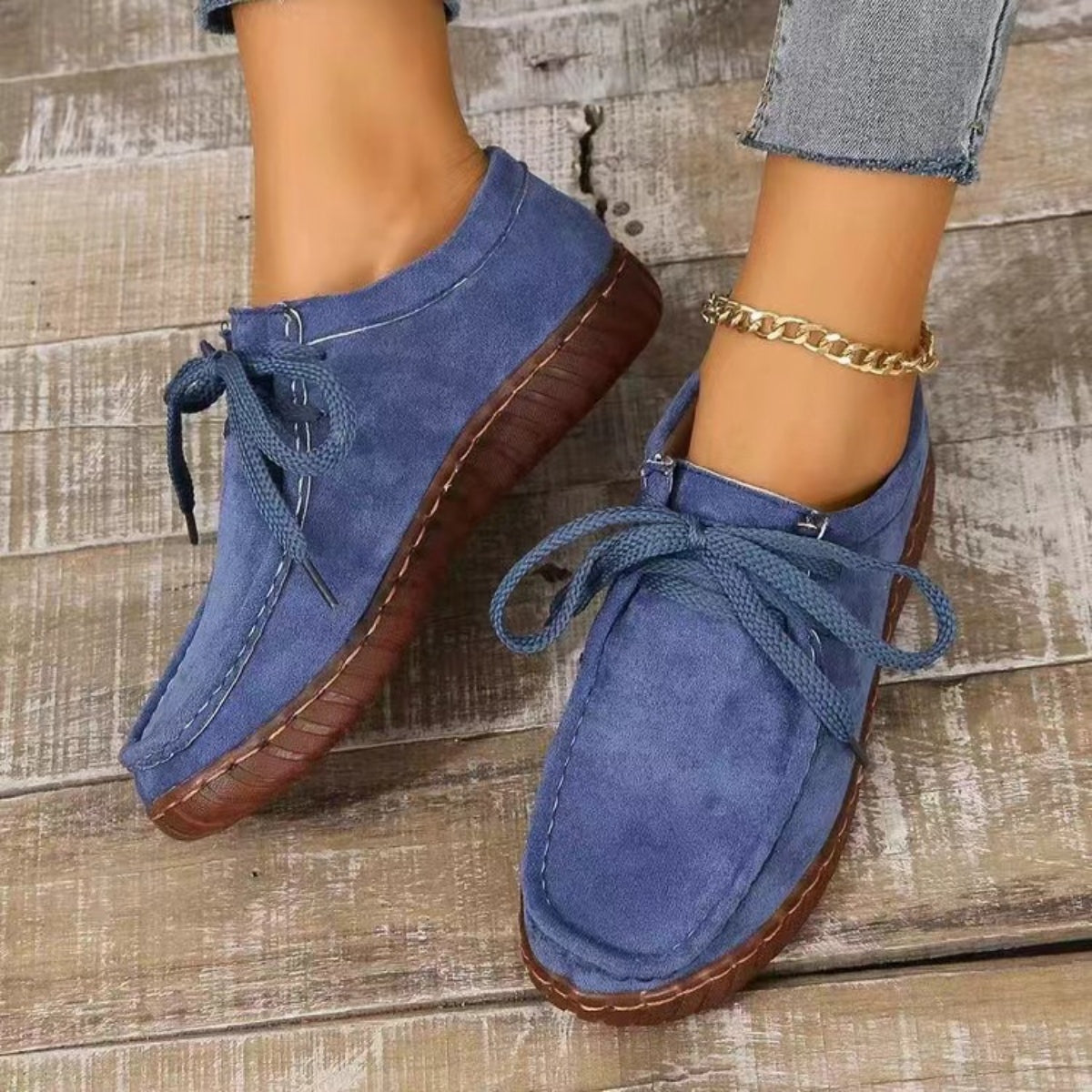 Comfortably Sueded Moccasin Style Shoes