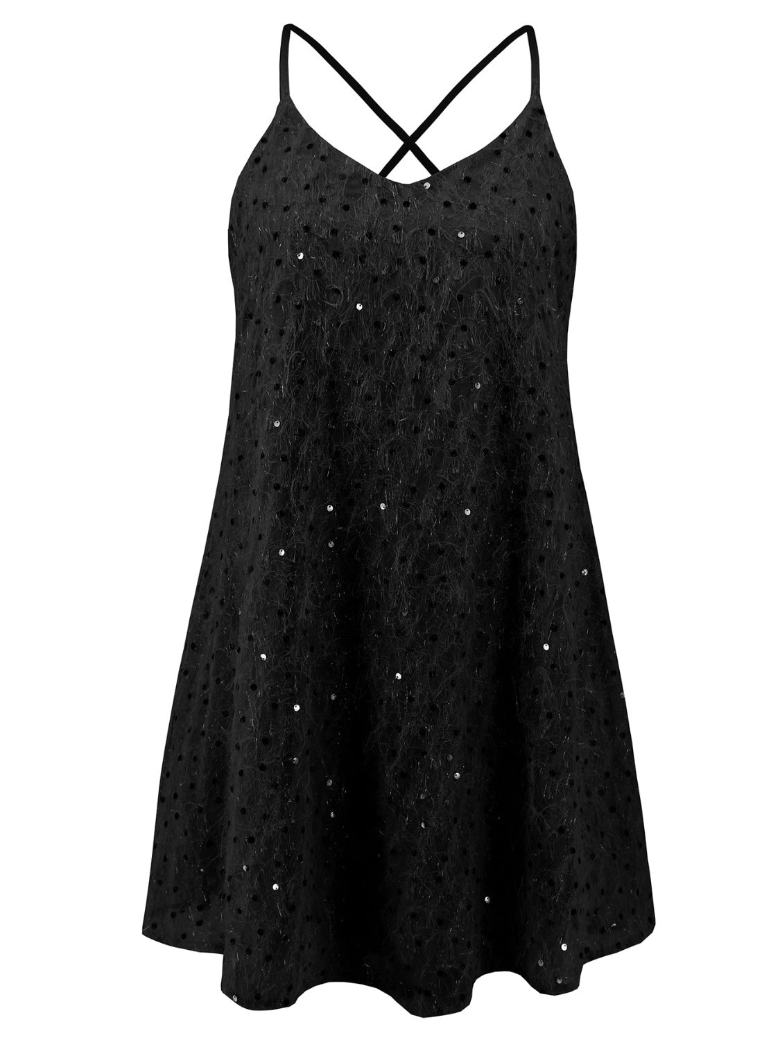 Sequin V-Neck Mini Cami Dress (3 Variants)