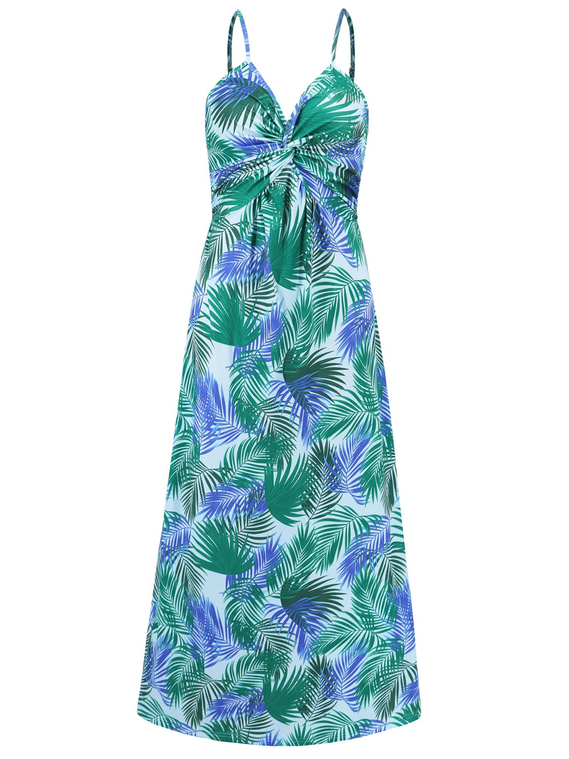 Hawaiian Print Twisted Printed V-Neck Cami Dress (8 Variants)