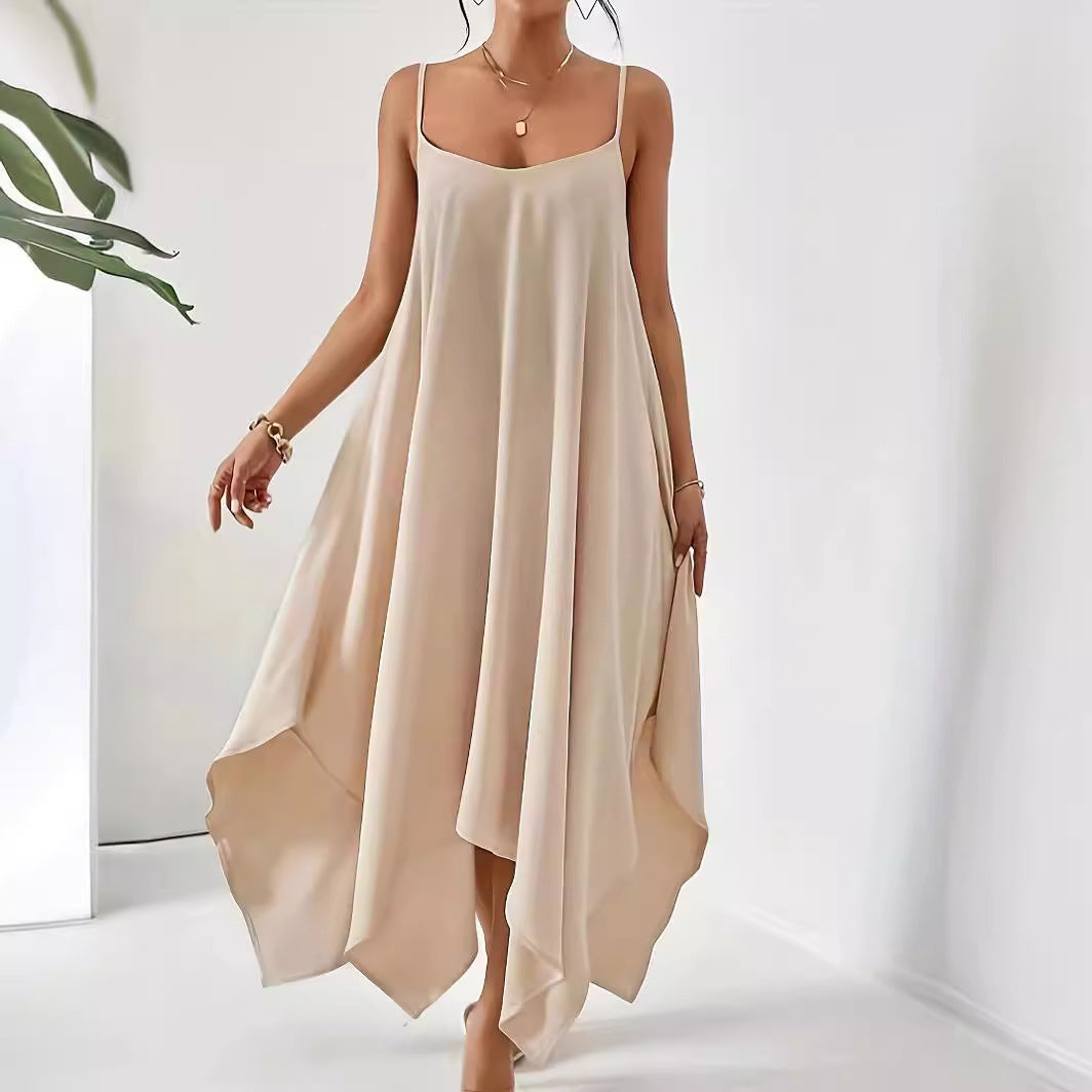 Scoop Neck Midi Cami Dress (2 Variants)