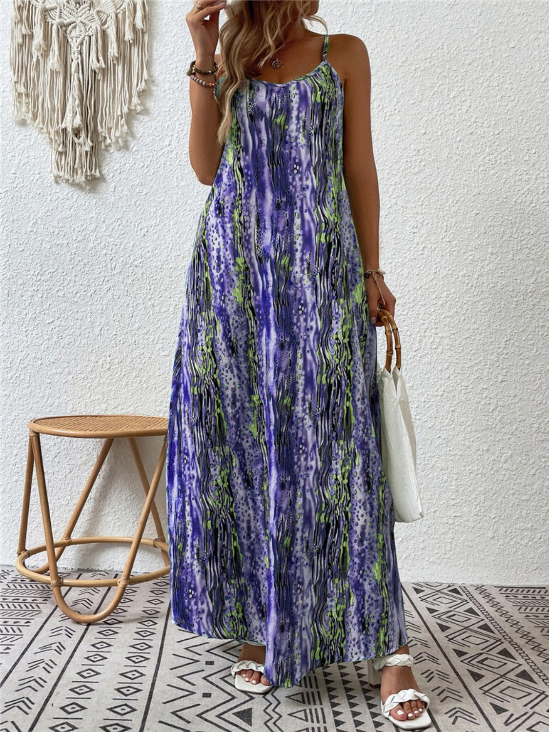 Fab & Flowy Pattern Maxi Dress Regular/Full Sizes (5 Variants)