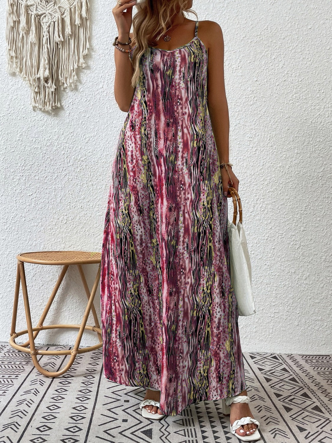 Fab & Flowy Pattern Maxi Dress Regular/Full Sizes (5 Variants)