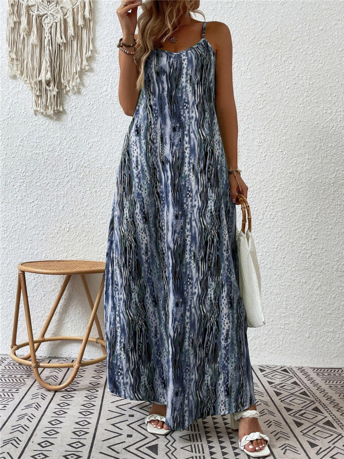 Fab & Flowy Pattern Maxi Dress Regular/Full Sizes (5 Variants)