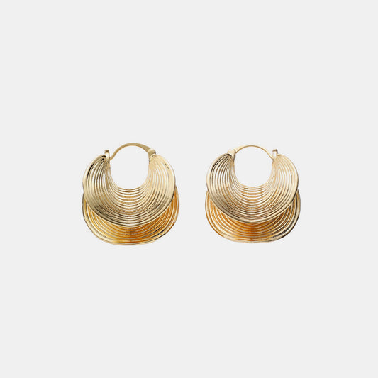 18K Gold-Plated Spiral Earrings