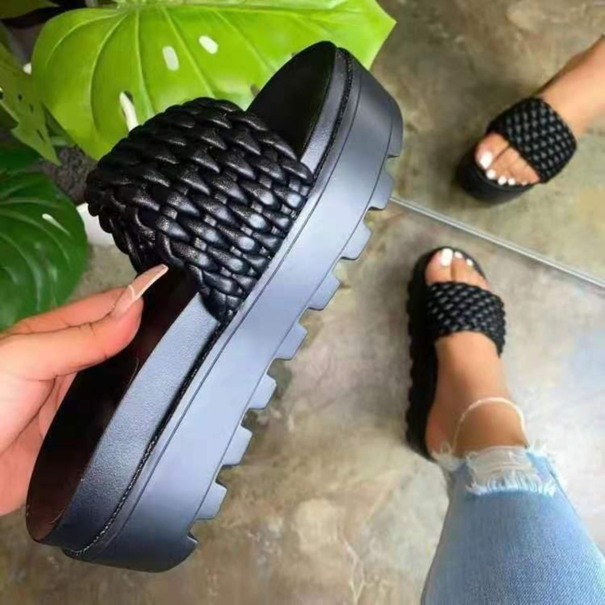 Woven Platform Sandals (3 Variants)