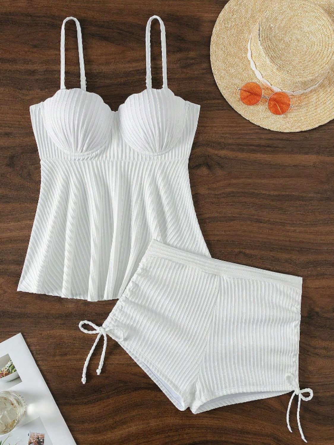 Sea Shells Spaghetti Strap Two-Piece Swim Suit (8 Variants)