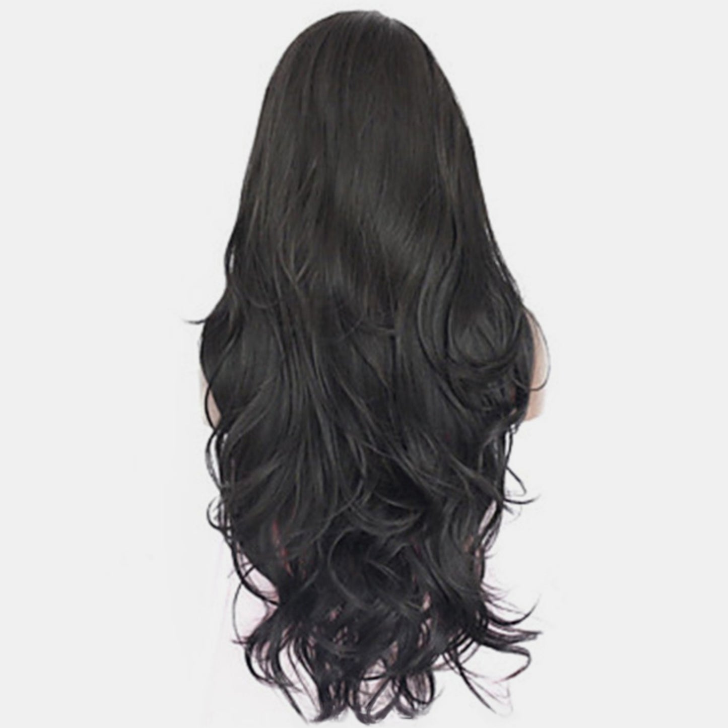 24'' Dark Brown Long Loose Wavy Ends Lace Front Synthetic Wig