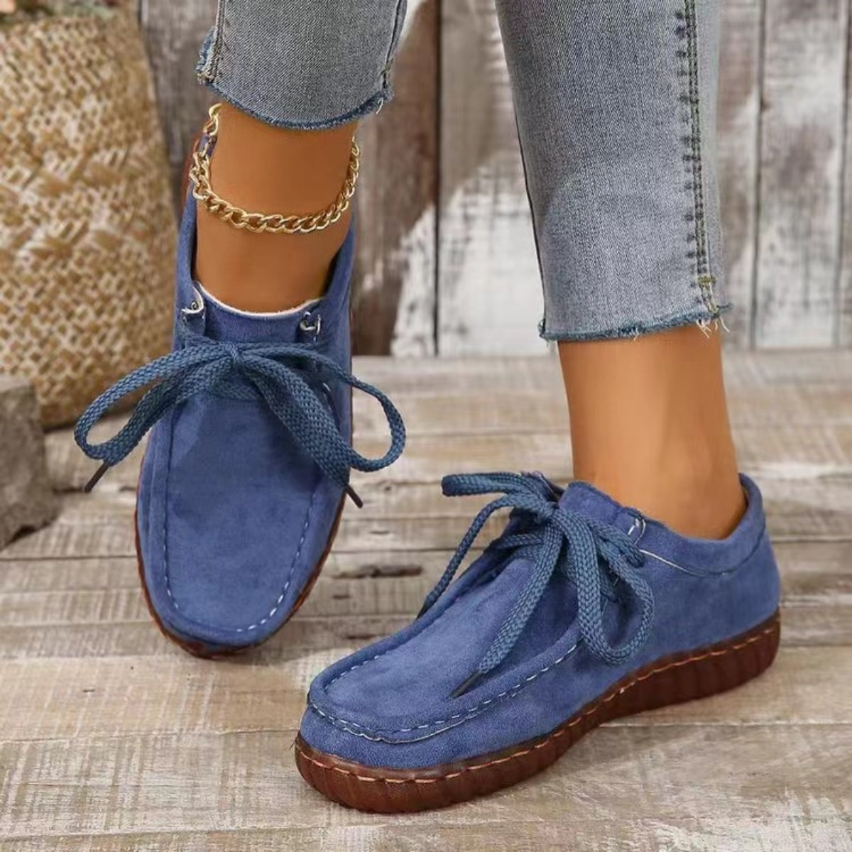 Comfortably Sueded Moccasin Style Shoes