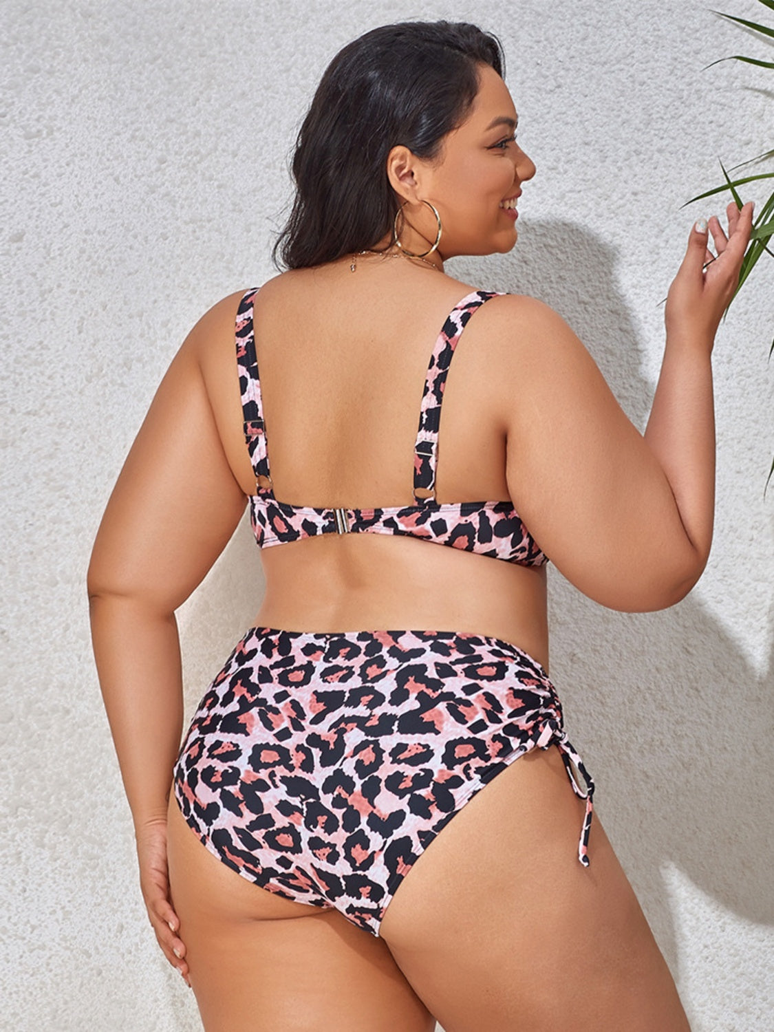 Plus Size Printed Wide Strap Two-Piece Swim Suit (9 Variants)