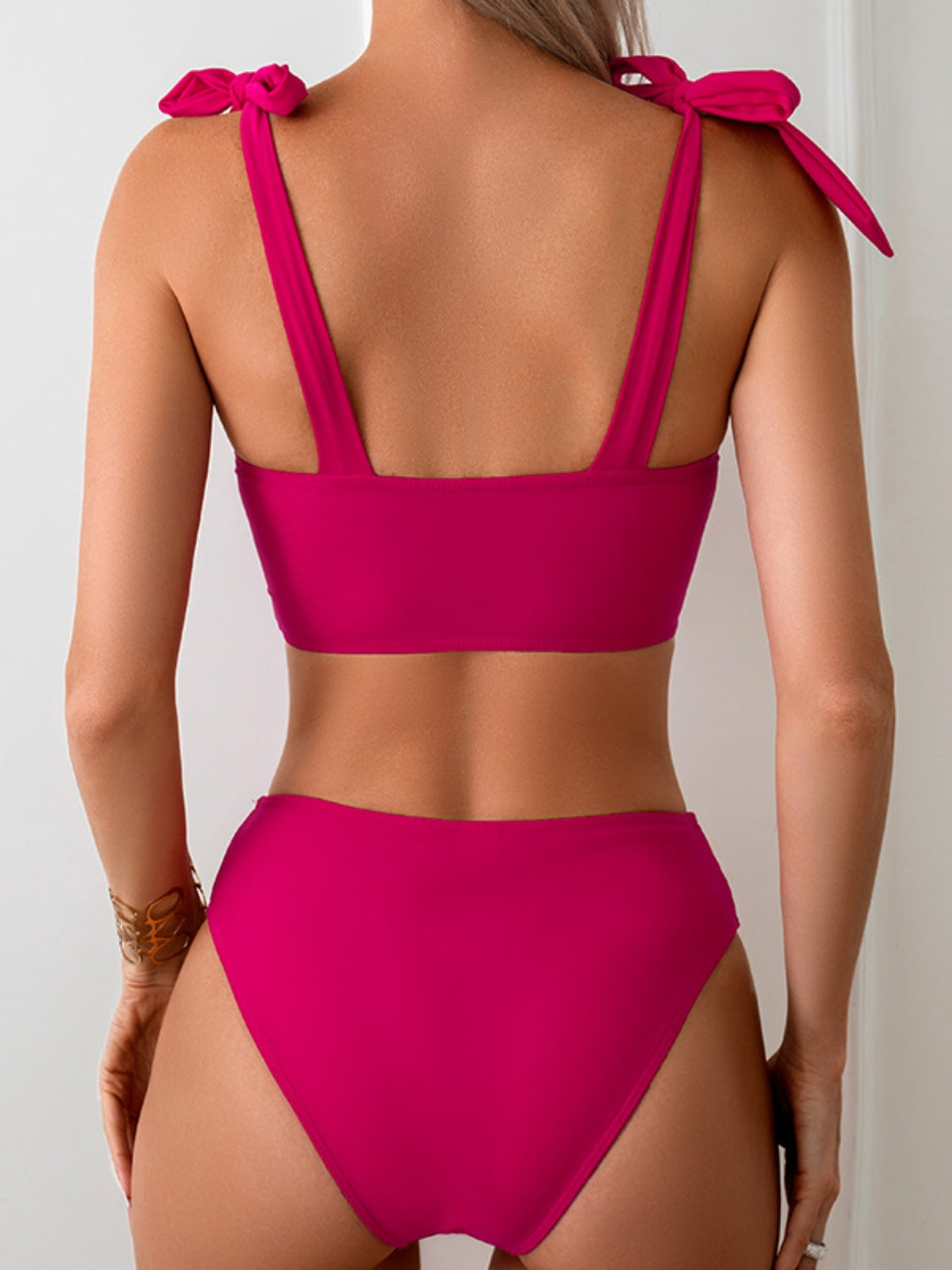 Cutout Sweetheart Neck Three-Piece Swim Set (3 Variants)