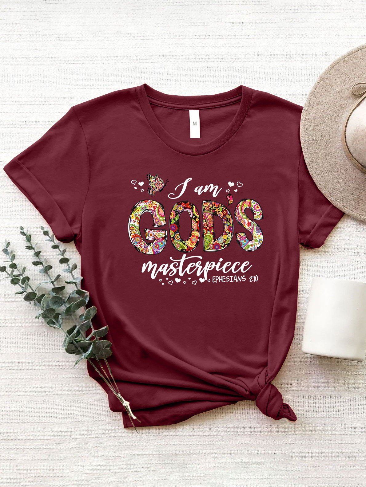 I am God's Masterpiece Graphic Short Sleeve T-Shirt (5 Variants)