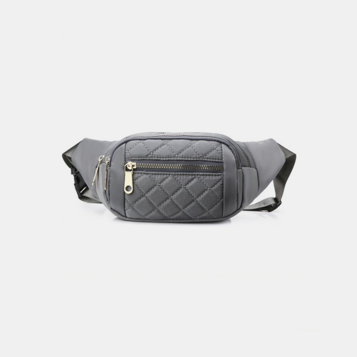 Quilted Multi Pocket Fanny Pack Bag