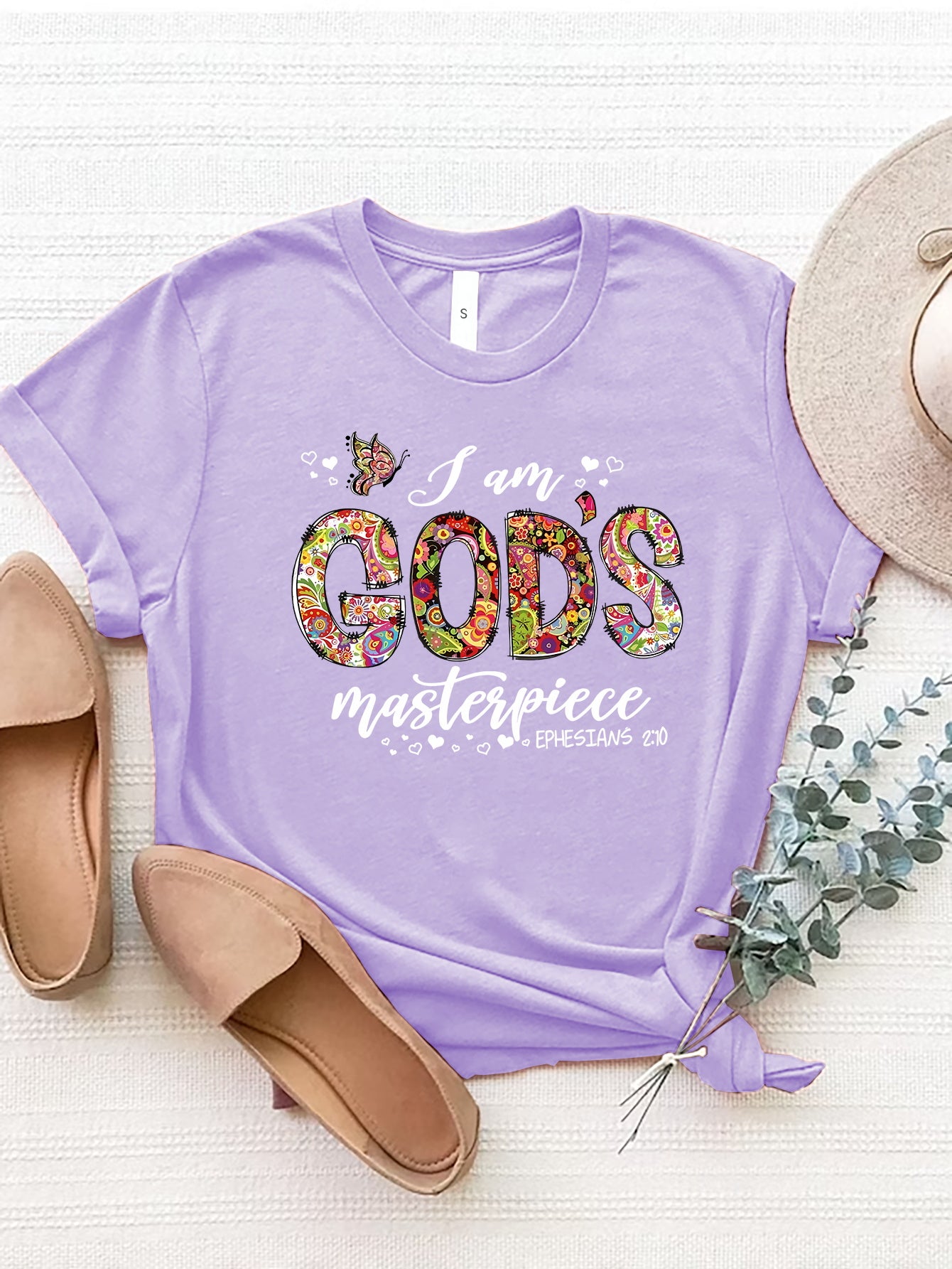 I am God's Masterpiece Graphic Short Sleeve T-Shirt (5 Variants)