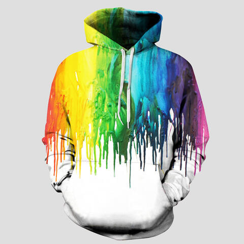 Full Size Printed Drawstring Hoodie with Pockets