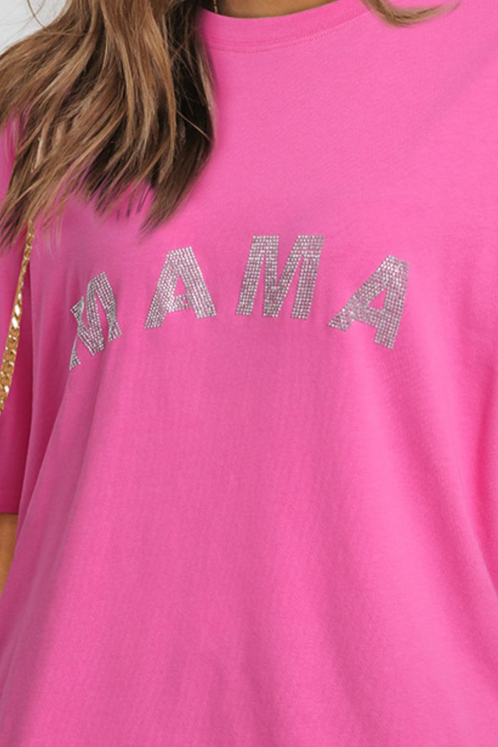 Sparkly MAMA Graphic Tee Shirt