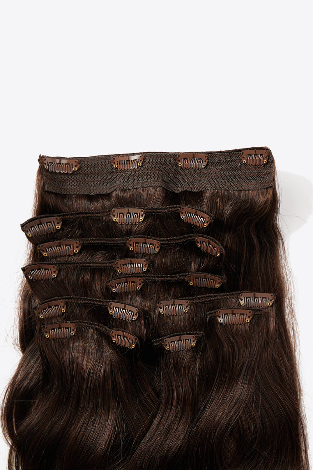 18" Natural Clip-in Human Hair Extensions