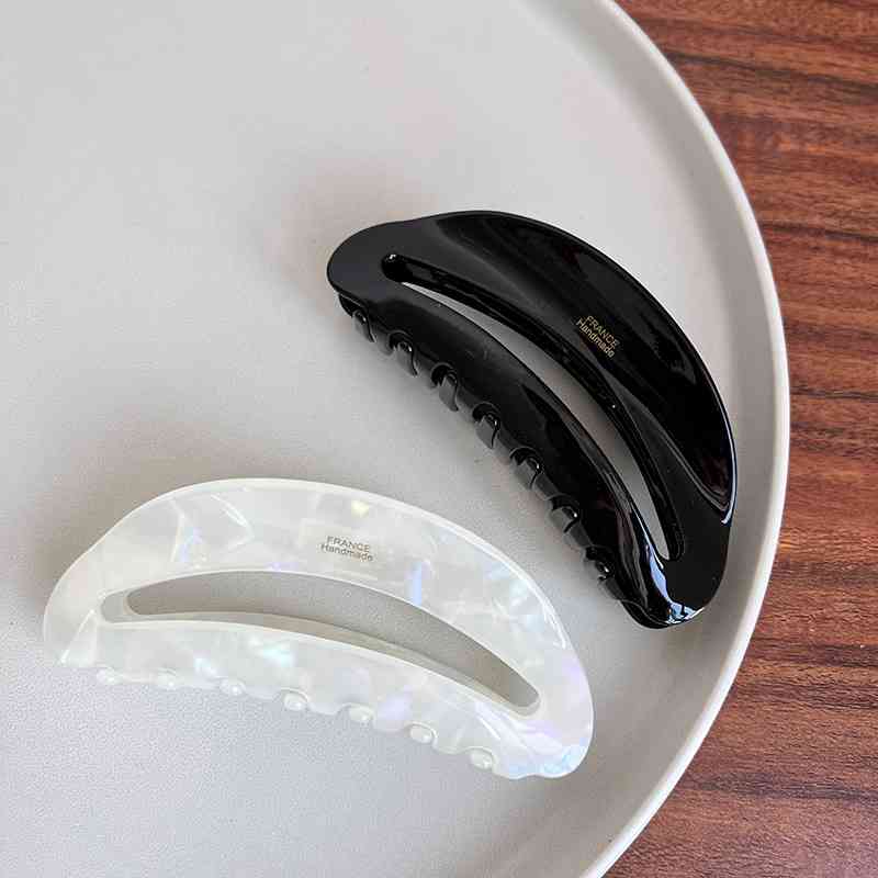 Curved Open Acetate Hair Claw Clip