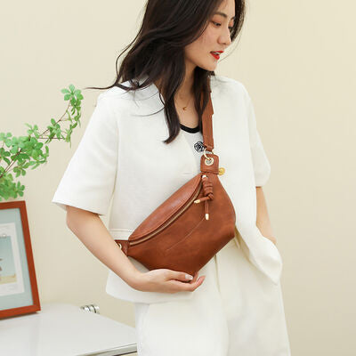 PU Leather Sling Bag