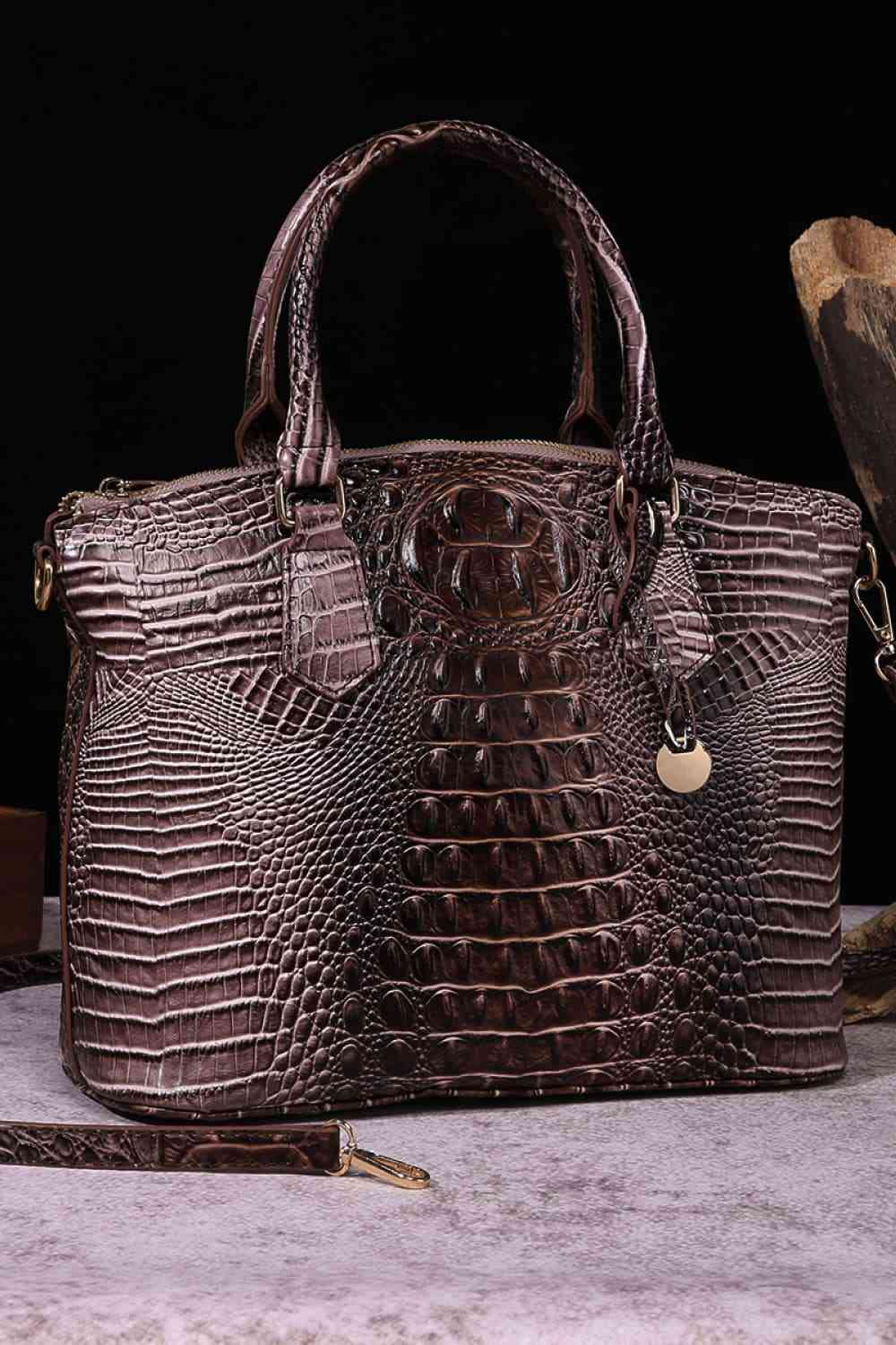 Gradient Croc-Style Handbag (14 Variants)