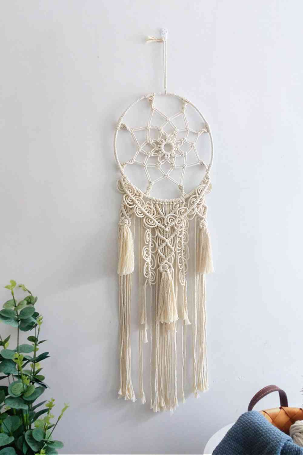 Macrame Fringe Wall Hanging Decor