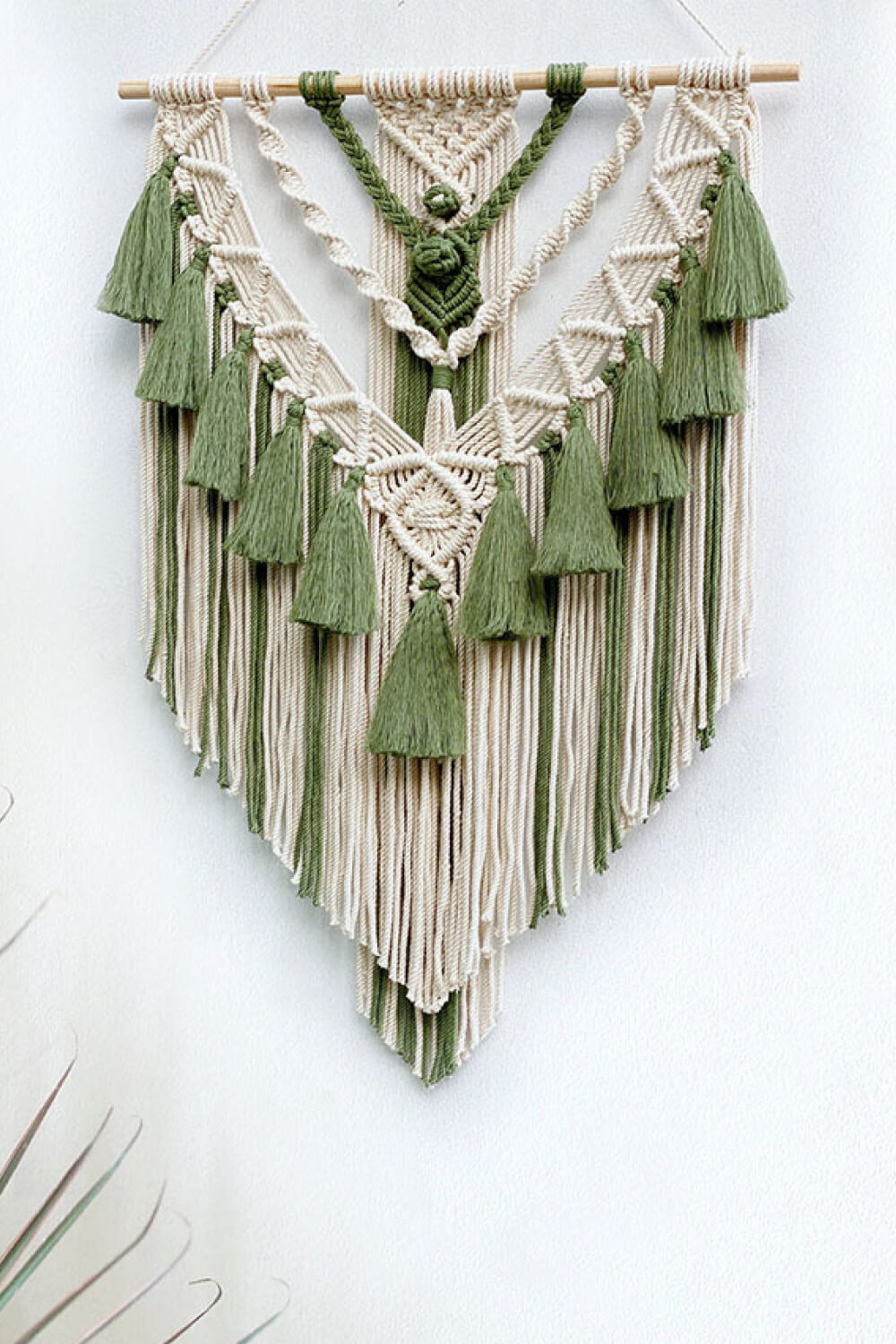 Two-Tone Macrame Wall Hanging