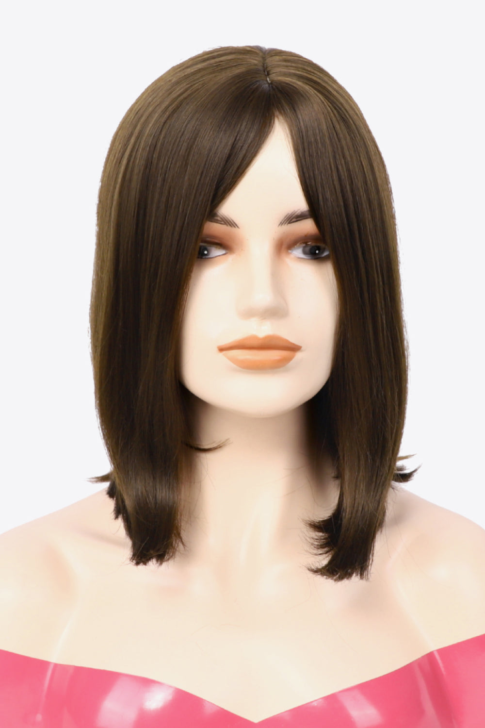 10" Brown Shoulder Length Synthetic Straight Hair Wig