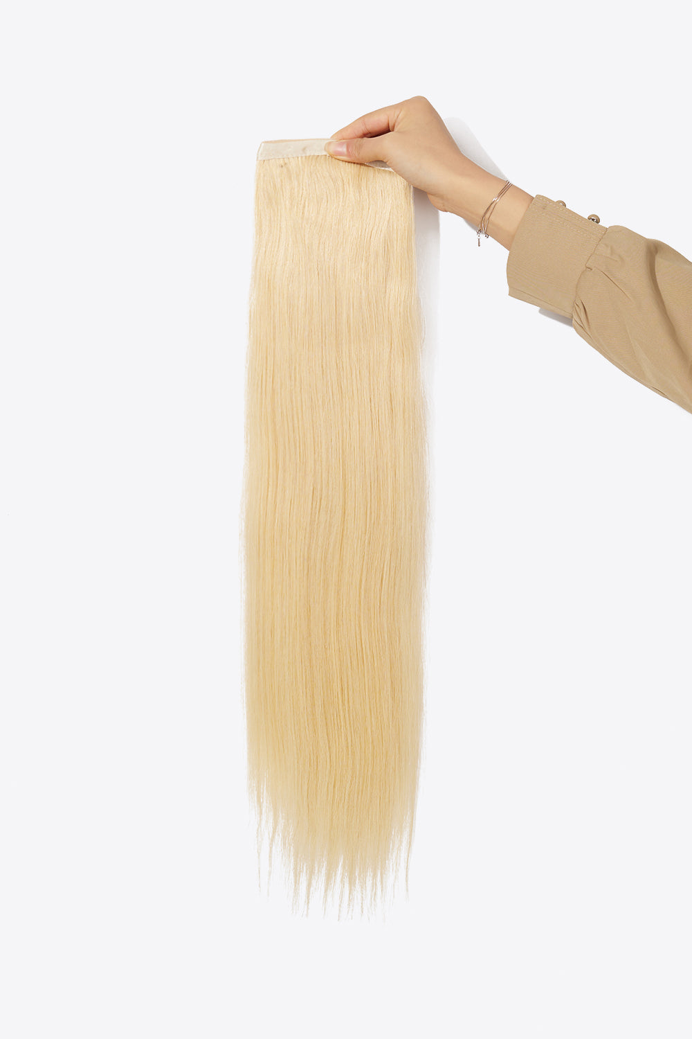 24" Human Hair Ponytail (Various Blonde Shades)