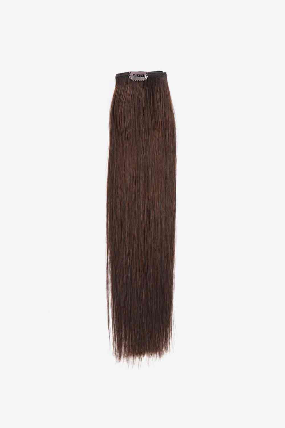 18" Clip-In Straight Indian Human Hair Extensions