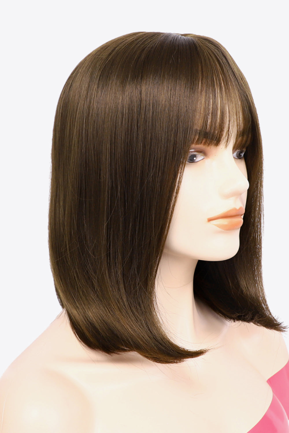 10" Brown Shoulder Length Synthetic Straight Hair Wig