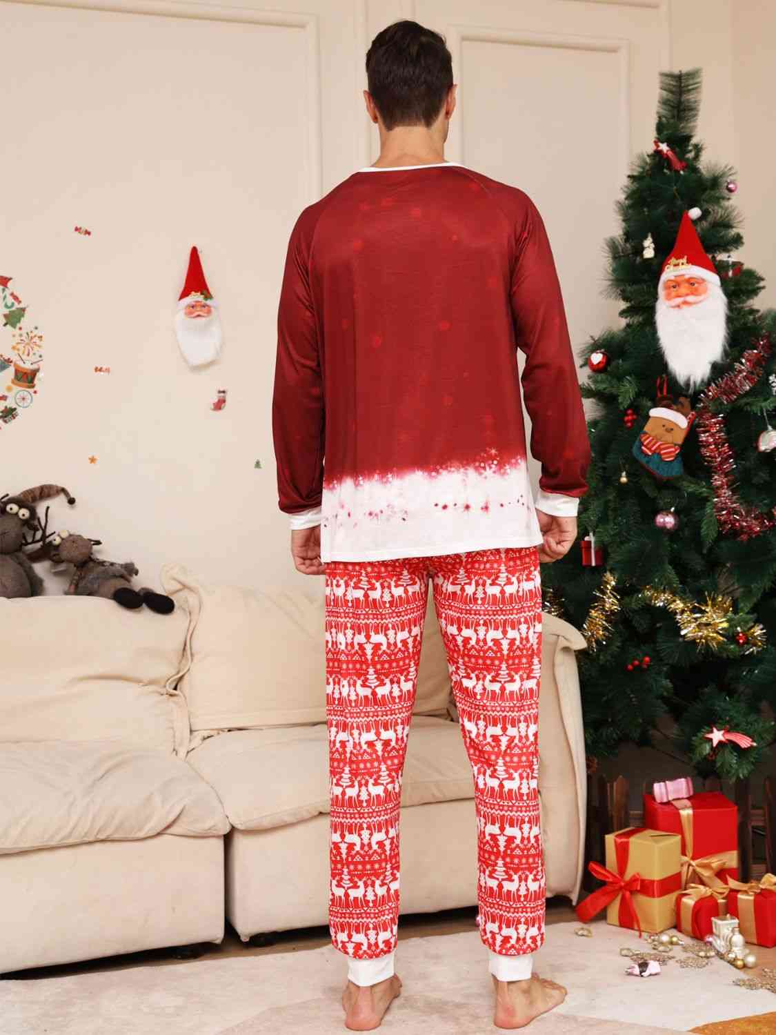 Matching Men's Snowman Pajama Set