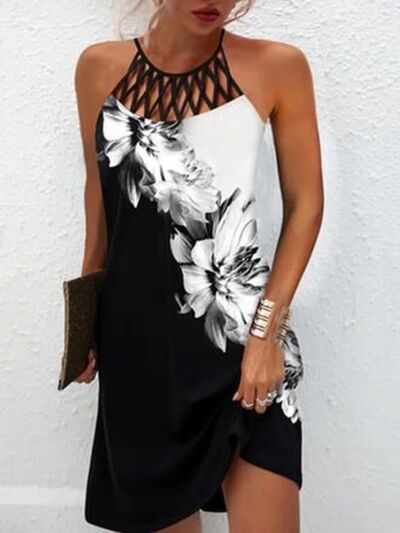 Printed Grecian Neck Mini Dress (9 Variants)