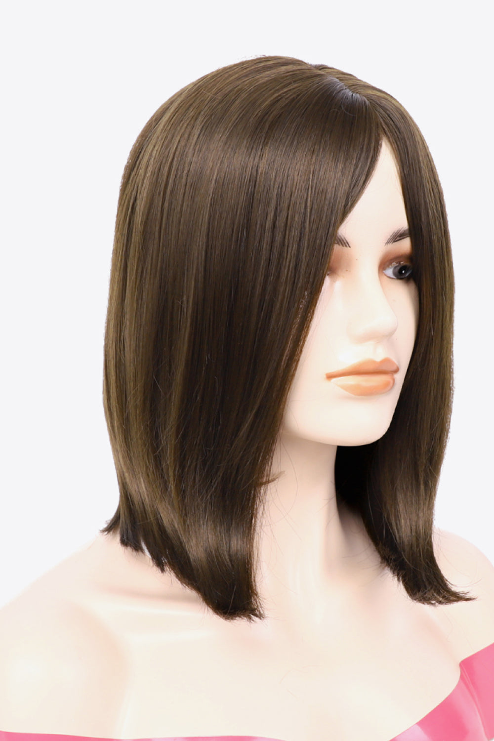 10" Brown Shoulder Length Synthetic Straight Hair Wig