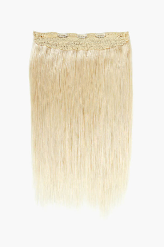 18" Long Straight Indian Human Halo Hair