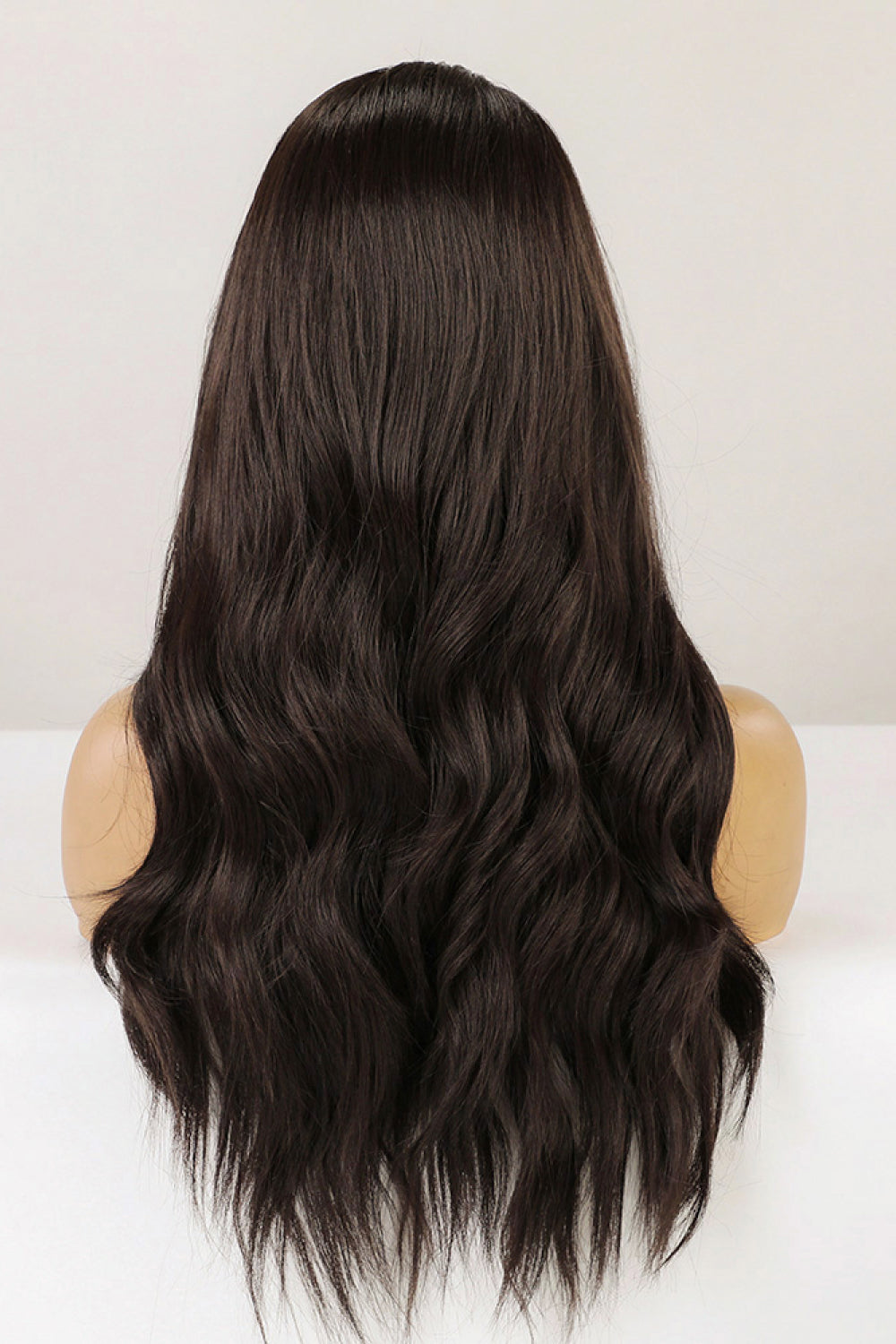 26" Brown Long Wave Synthetic Lace Front Wig