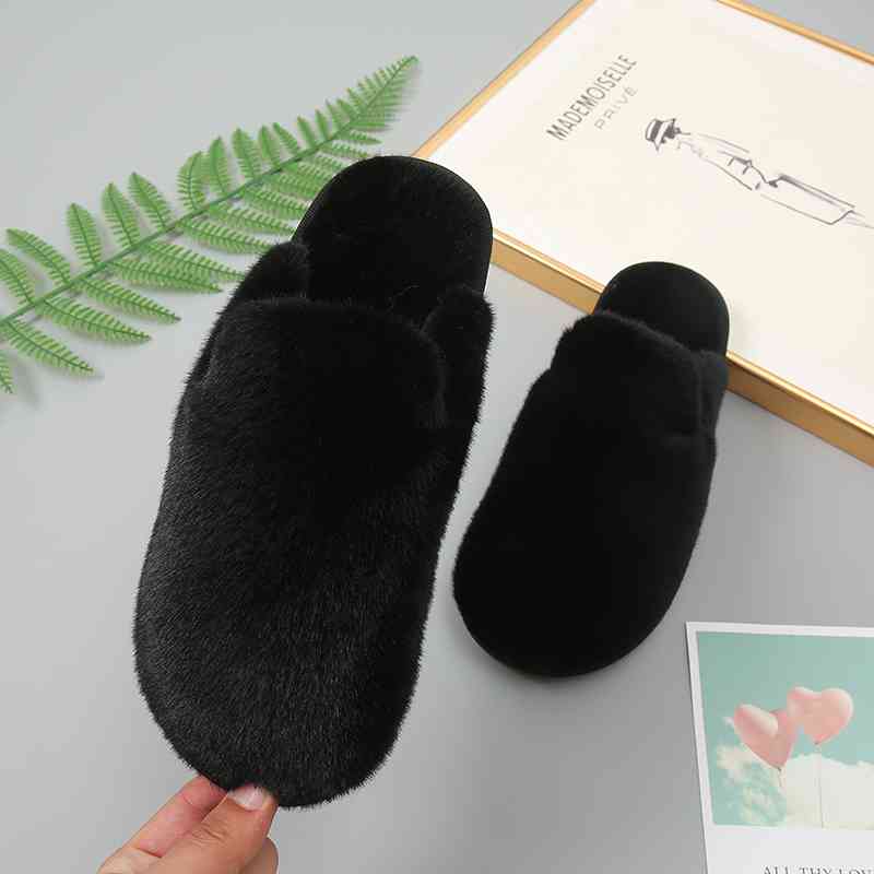 Faux Fur Slippers