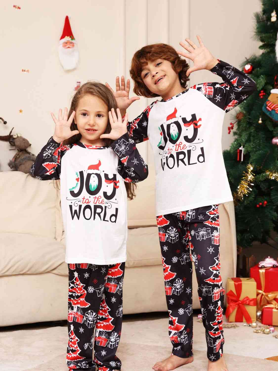 Matching Kids 2T-14 "JOY to the WORLD" Pajama Set