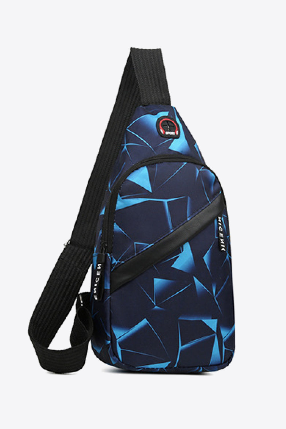 Geometric Waterproof Sling Bag