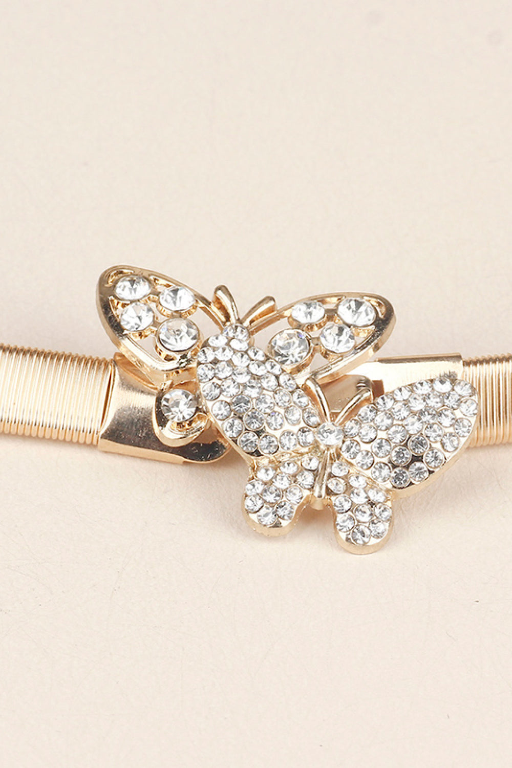 Diamond Butterfly Metal Belt