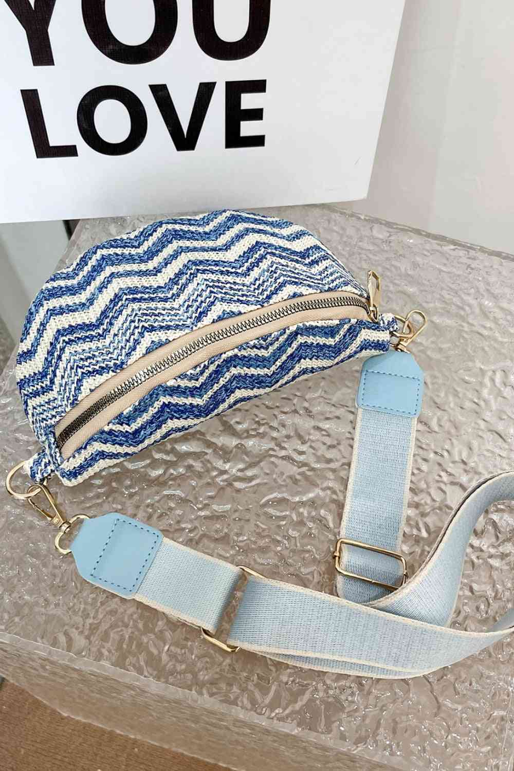 Adored Chevron Straw Sling Bag (3 Variants)