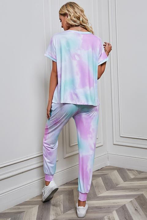 Tie-Dye Top and Pants Set