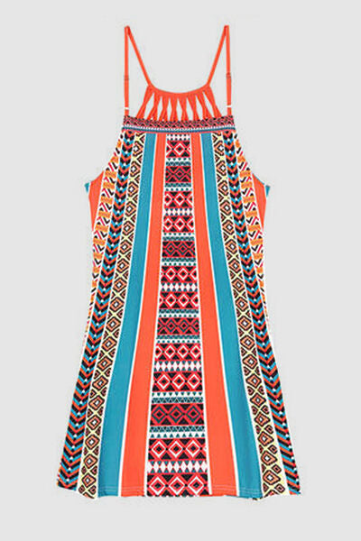 Printed Grecian Neck Mini Dress (9 Variants)