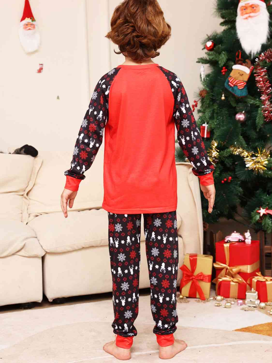 Matching Kids 2T-14 "Oh Deer" Reindeer Pajama Set