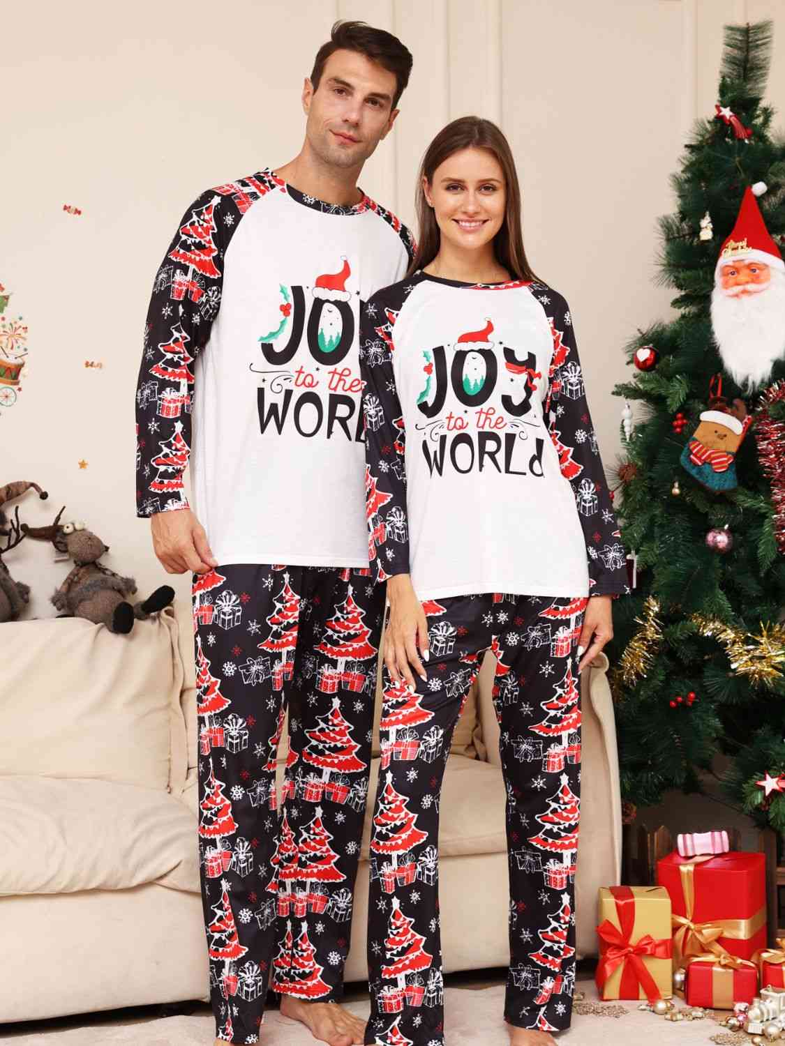 Matching Men's "JOY to the WORLD" Pajama Set