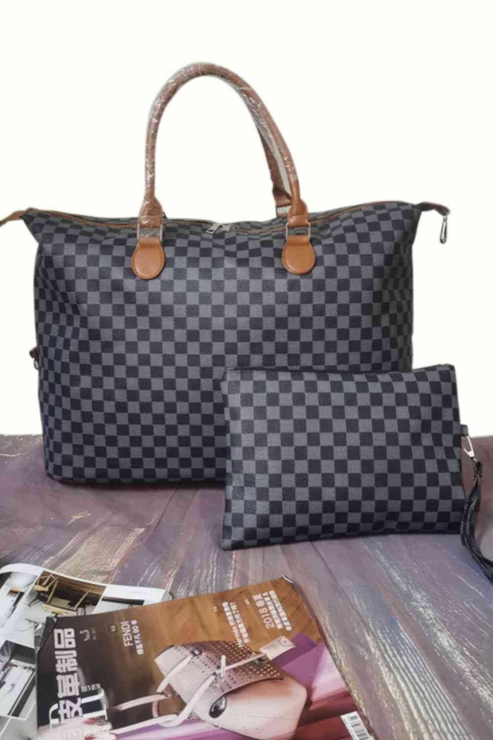 Checkered Two-Piece Bag Set (3 Variants)